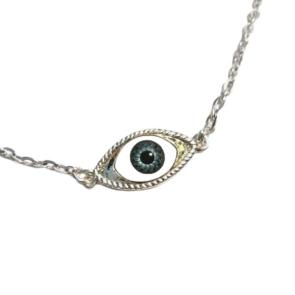 Blue Eye of Horus Charm Necklace - Picture 1 of 2